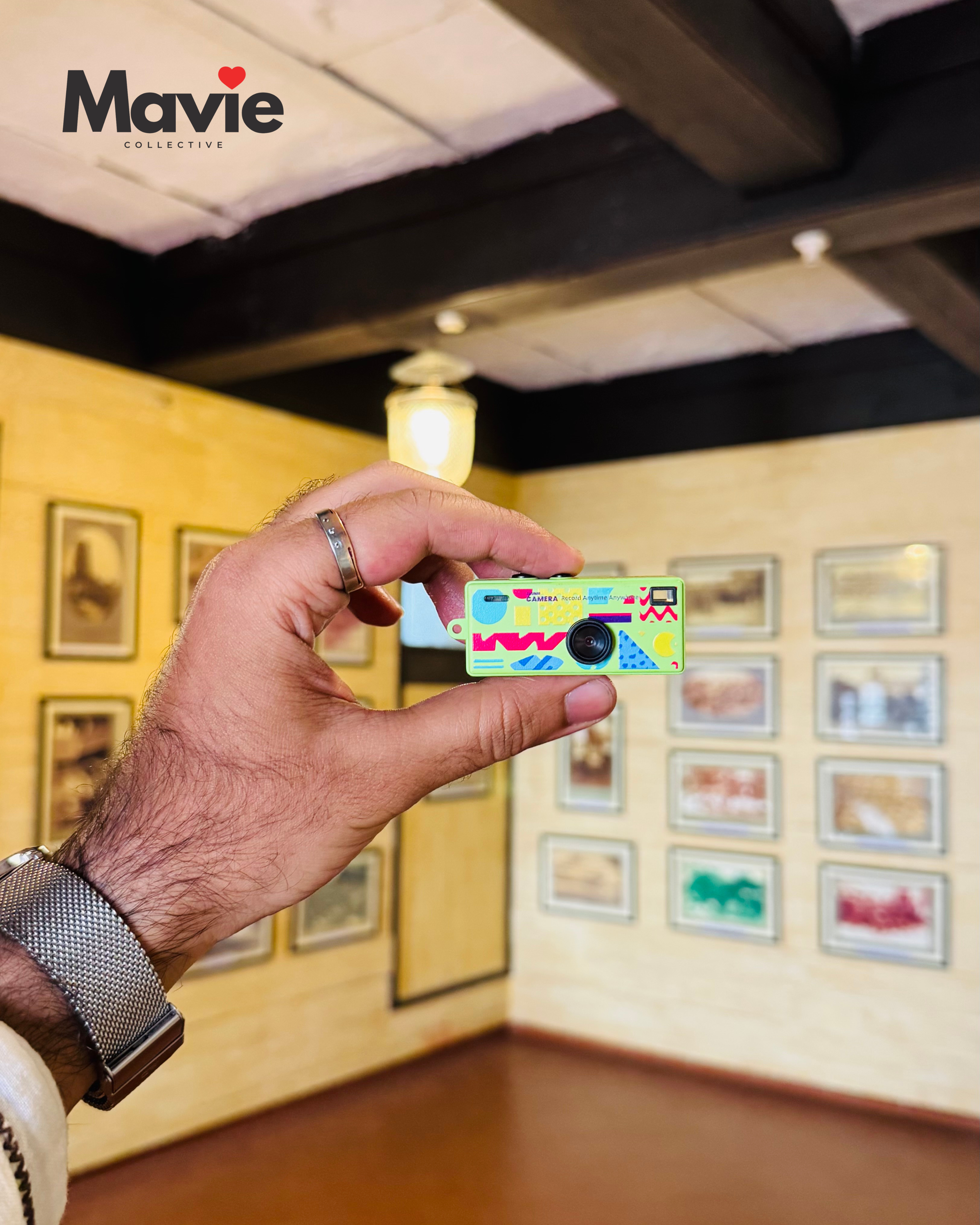Mavie Retro Mini Digital Thumb Camera | The Perfect Rakhi Gift for Brothers & Sisters | 1080P Pocket Camera with LCD Screen