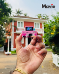 Mavie Rewind Mini Digital Camera Pink, 1080P HD Pocket Camera with Flip Screen, Built-in Flash, Compact Travel Camera for Photography and Vlogging