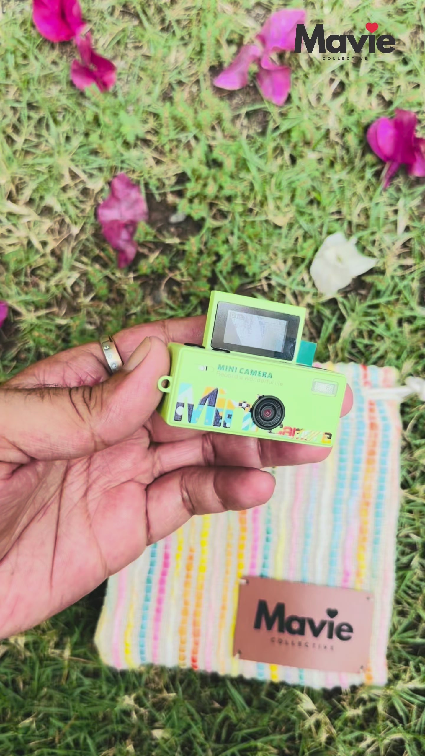 Mavie Rewind Mini Digital Camera | 1080P Pocket Camera with Flip Screen